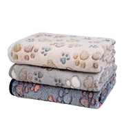Dono Soft Fluffy Fleece Pet Blanket, Warm Sleep Mat with Paw Print Design, S/M/L/XL/XXL, 1 pack of 3