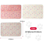 Dono Soft Fluffy Fleece Pet Blanket, Warm Sleep Mat with Paw Print Design, S/M/L/XL/XXL, 1 pack of 3
