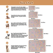 Dono Soft Fluffy Fleece Pet Blanket, Warm Sleep Mat with Paw Print Design, S/M/L/XL/XXL, 1 pack of 3