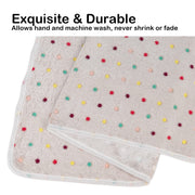 Dono Soft Fluffy Fleece Pet Blanket, Warm Sleep Mat with Paw Print Design, S/M/L/XL/XXL, 1 pack of 3
