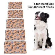 Dono Soft Fluffy Fleece Pet Blanket, Warm Sleep Mat with Paw Print Design, S/M/L/XL/XXL, 1 pack of 3