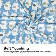 Dono Soft Fluffy Fleece Pet Blanket, Warm Sleep Mat with Paw Print Design, S/M/L/XL/XXL, 1 pack of 3
