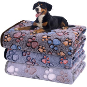 Dono Soft Fluffy Fleece Pet Blanket, Warm Sleep Mat with Paw Print Design, S/M/L/XL/XXL, 1 pack of 3