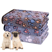 Dono Soft Fluffy Fleece Pet Blanket, Warm Sleep Mat with Paw Print Design, S/M/L/XL/XXL, 1 pack of 3