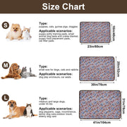 Dono Soft Fluffy Fleece Pet Blanket, Warm Sleep Mat with Paw Print Design, S/M/L/XL/XXL, 1 pack of 3