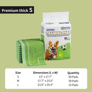 Dono Disposable Pee Pads for Potty Training, Super Absorption & Leak-Proof, Soccer Field Design